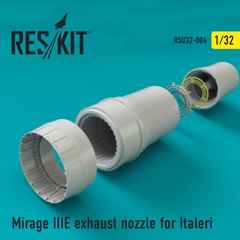 RESKIT RSU32-0004 Buse d&amp;#39;échappement Mirage IIIE pour Italeri 1/32