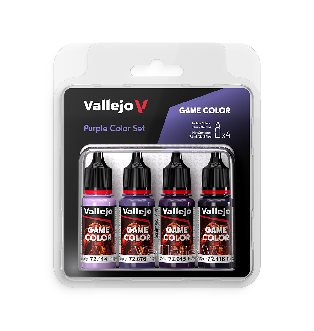 Vallejo 72382 Game Color Coffret de peinture violette 4 x 18 ml
