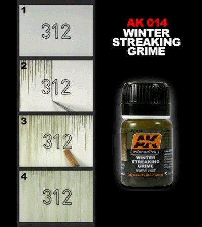 AK Interactive AK014 Winter Streaking Grime 35ml – immagine 2