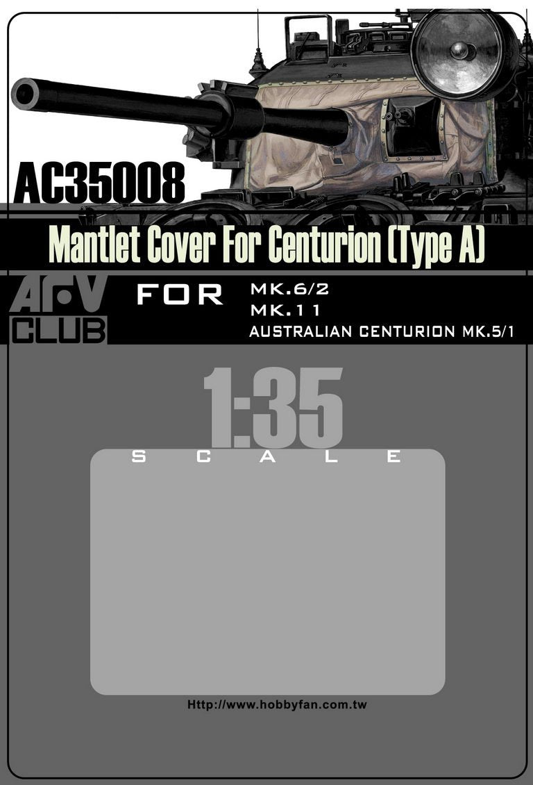 Couverture de mantelet AFV Club AC35008 pour Centurion (type A) 1/35