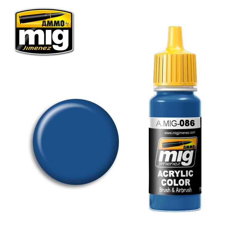 MUNITIONS de Mig Jimenez 0086 BLEU (RAL 5019) 17ml.