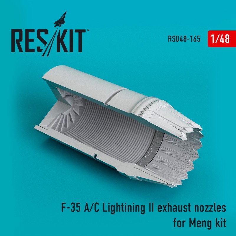 RESKIT RSU48-0165 Buses d'échappement F-35 A/C Lightning II pour maquette Meng 1/48