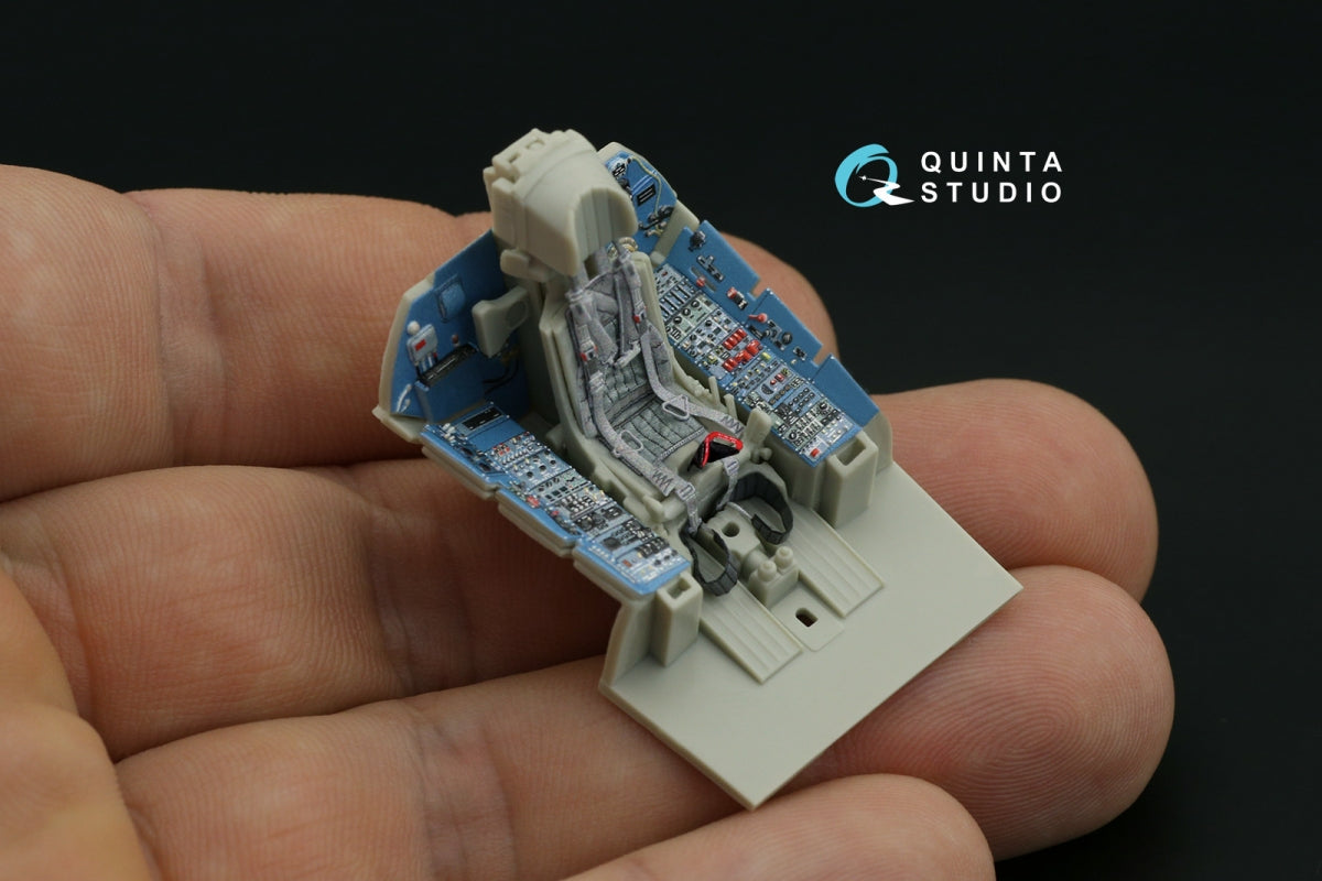 Intérieur imprimé en 3D et coloré sur papier décalcomanie Quinta Studio QD48233 Su-27SM (KittyHawk) 1/48 – image 6