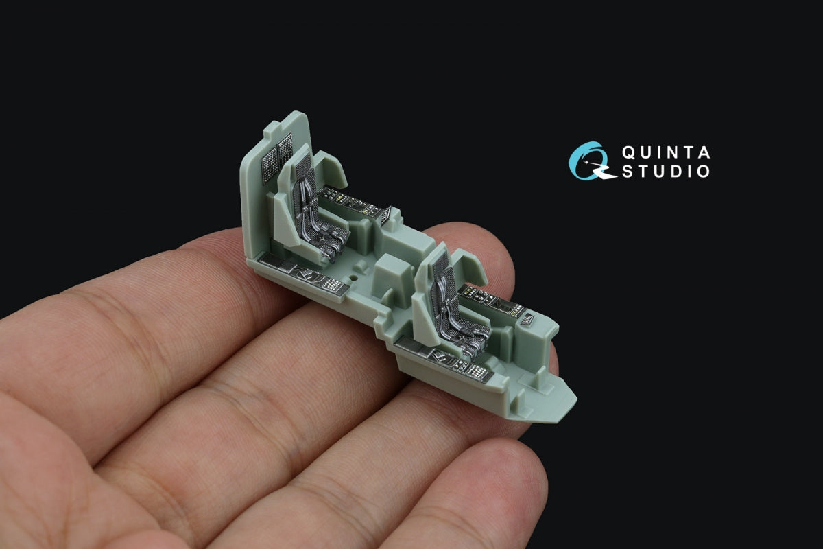 Quinta Studio QD+72152 AH-64D, intérieur coloré imprimé en 3D sur papier décalcomanie (Academy) (avec pièce en résine imprimée en 3D), échelle 1/72 – image 11