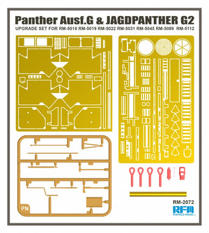 Rye Field Modèle 2072 Panther Ausf.G KIT D&amp;#39;AMÉLIORATION 1/35 – image 3