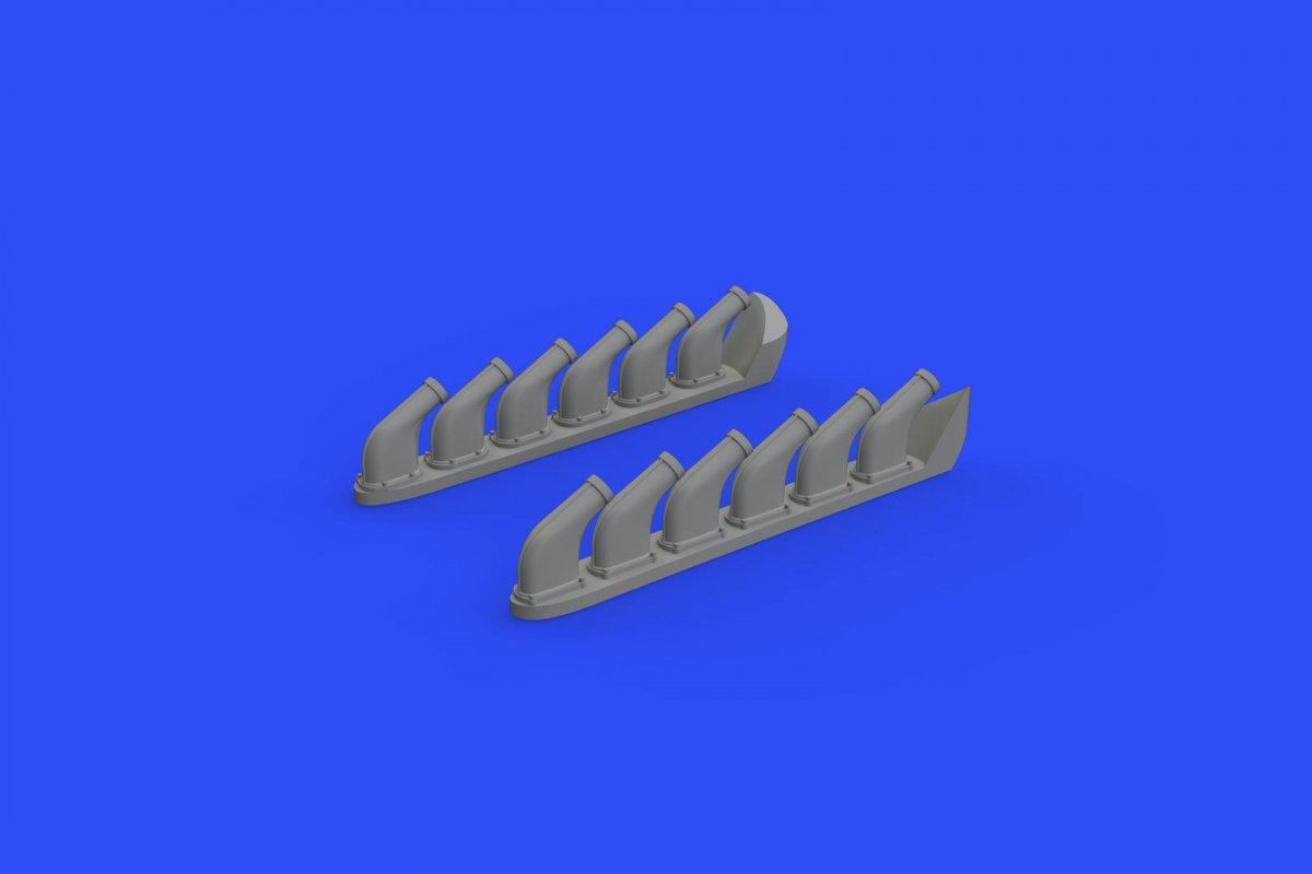 Eduard 648485 Pots d&amp;#39;échappement P-51D 1/48 EDUARD – immagine 2