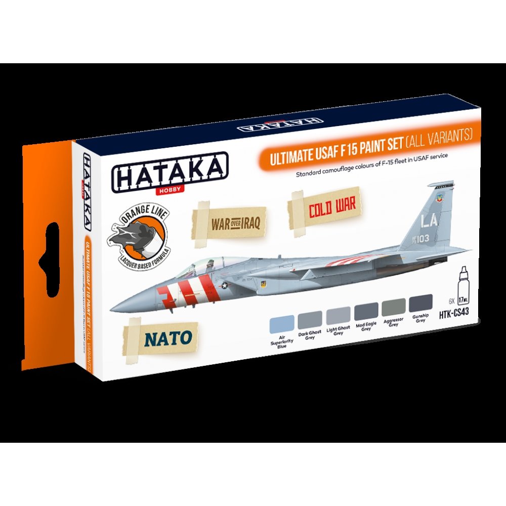 Kit de peinture Hataka HTK-CS43 Ultimate USAF F15 (toutes variantes)