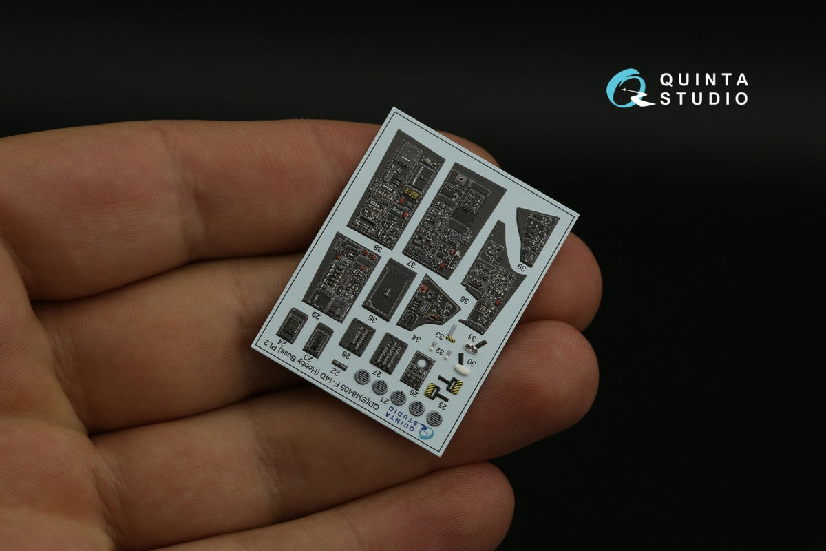 Intérieur imprimé en 3D et coloré sur papier décalcomanie Quinta Studio QDS-48405 F-14D (Hobby Boss) (Petite version) 1/48 – image 6