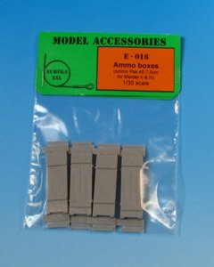 Boîtes à munitions en bois Eureka XXL E-016 pour cartouches Pak 40 de 7,5 cm au 1/35