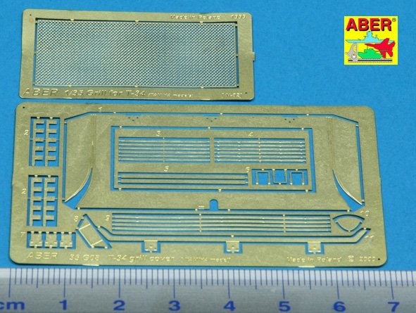 Grilles de protection Aber 35G08 pour char russe T-34 (1/35) – image 3