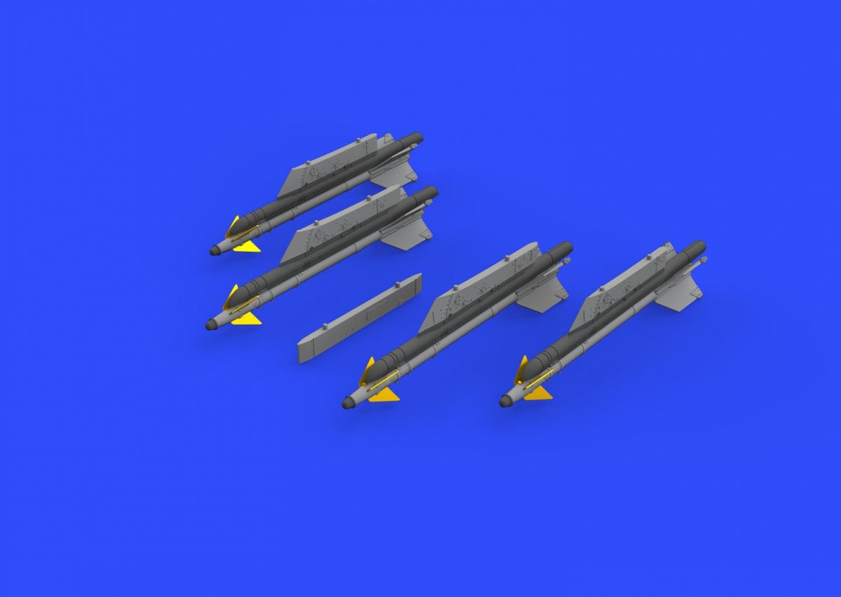 Missiles Eduard 672188 R-13M avec pylônes pour MiG-21 au 1/72 – Bild 2