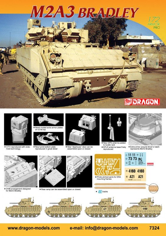 Dragon 7324 M2A3 Bradley 1/72 – Bild 2