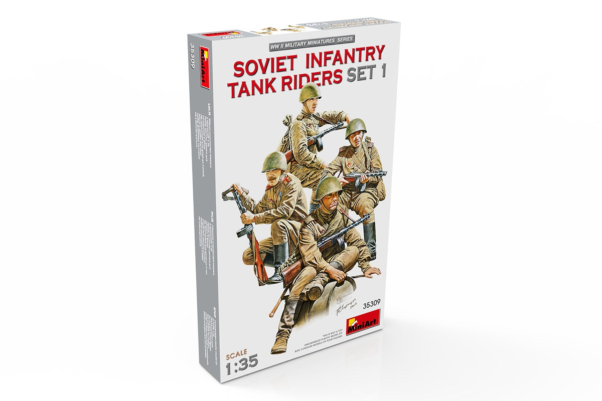 MiniArt 35309 JEU DE CAVALIERS DE CHARS D'INFANTERIE SOVIETIQUE 1 1/35