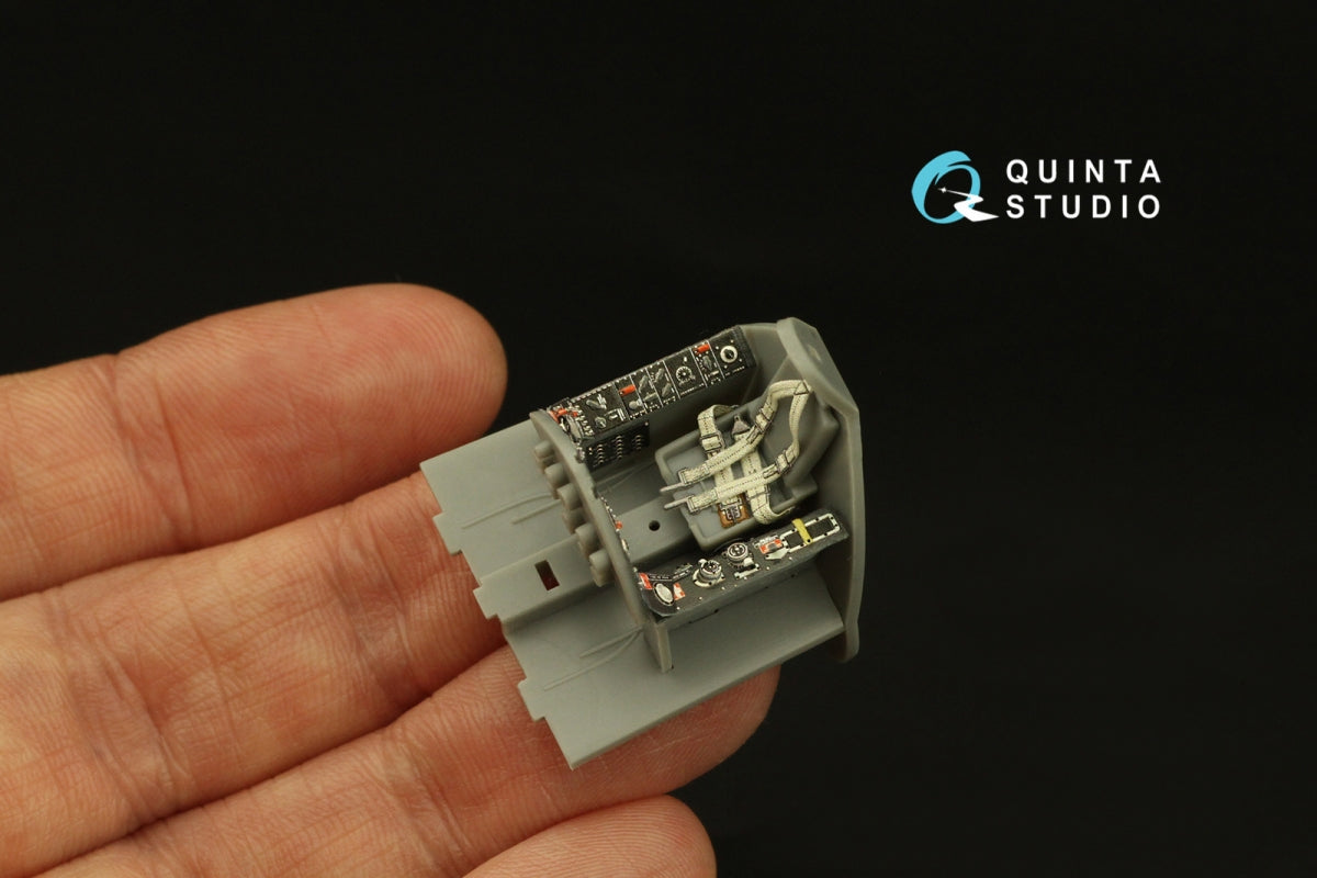 Intérieur imprimé en 3D et coloré sur papier décalcomanie Quinta Studio QD48384 F8F-2 Bearcat (Hobby Boss) 1/48 – image 10