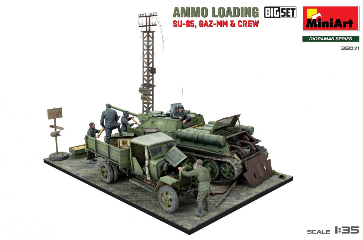 Miniart 36071 CHARGEMENT DE MUNITIONS. SU-85, GAZ-MM et ÉQUIPAGE. GRAND ENSEMBLE 1/35 – image 9