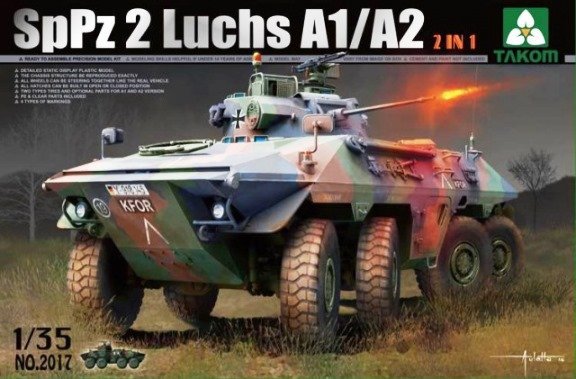 Takom 2017 Bundeswehr SpPz 2 Luchs A1/A2 2 en 1