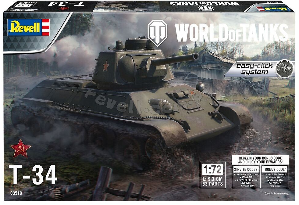 Revell 03510 T-34 « Easy Click » World of Tanks 1/72