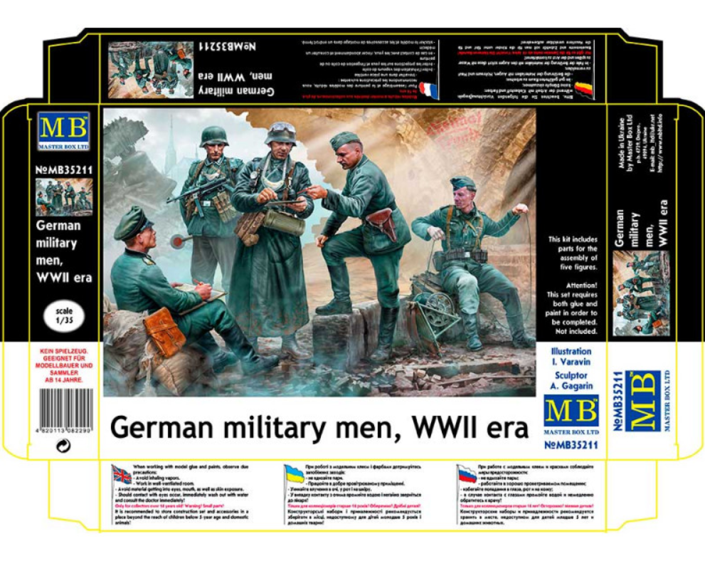 Master Box 35211 Soldats allemands, Seconde Guerre mondiale, échelle 1/35