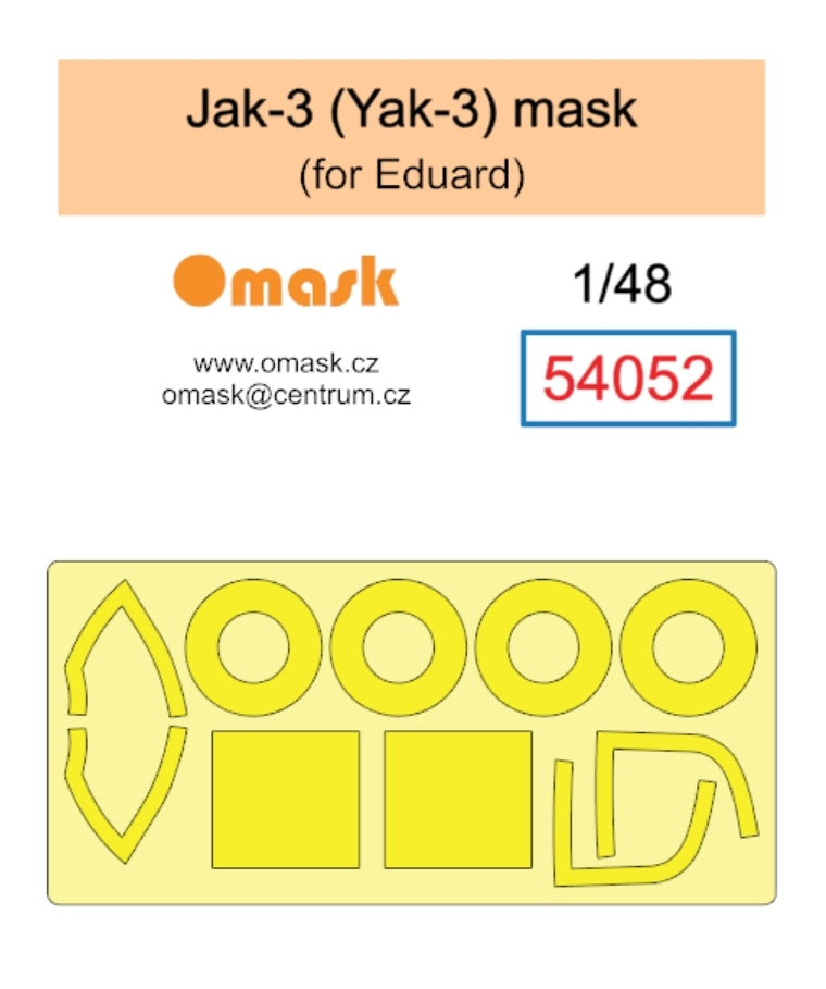 Masque Omask 54052 Yak-3 (Yak-3) (pour Eduard) 1/48