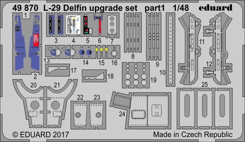 Kit de mise à niveau Eduard 49870 L-29 Delfin EDUARD 1/48