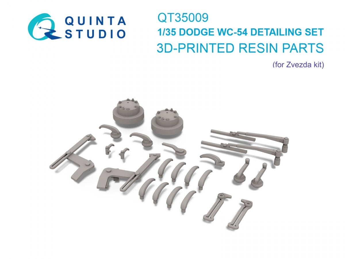Kit de détail Quinta Studio QT35009 Dodge WC-54 (Zvezda) 1/35