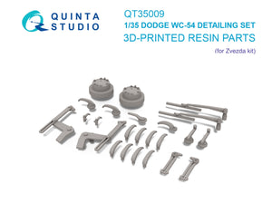 Kit de détail Quinta Studio QT35009 Dodge WC-54 (Zvezda) 1/35