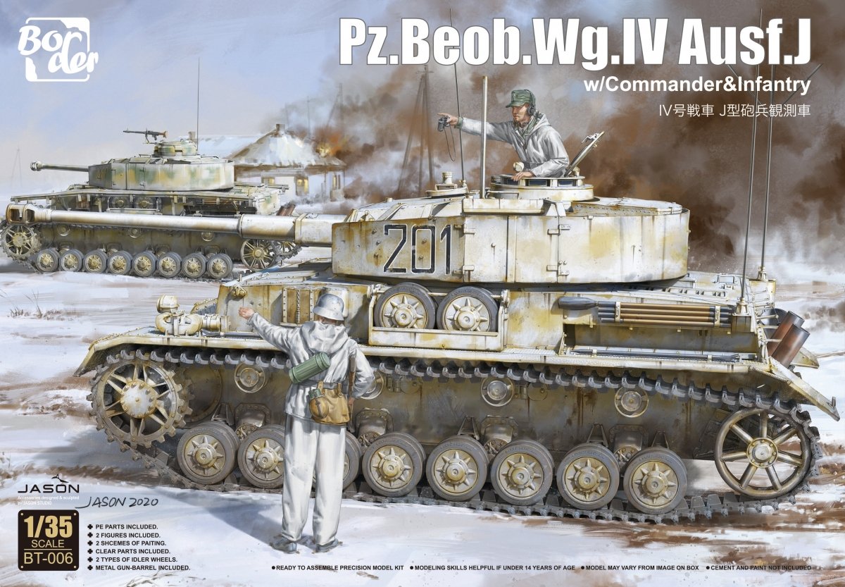 Border Model BT-006 Pz.Beob.Selon IV Ausf. J avec commandant et infanterie 1/35