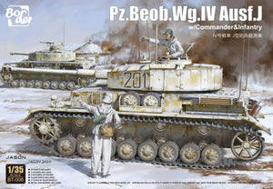 Border Model BT-006 Pz.Beob.Selon IV Ausf. J avec commandant et infanterie 1/35