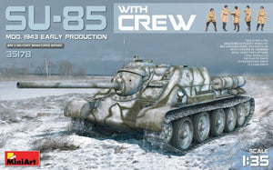 MiniArt 35178 SU-85 Mod. 1943 Première production avec équipage 1/35