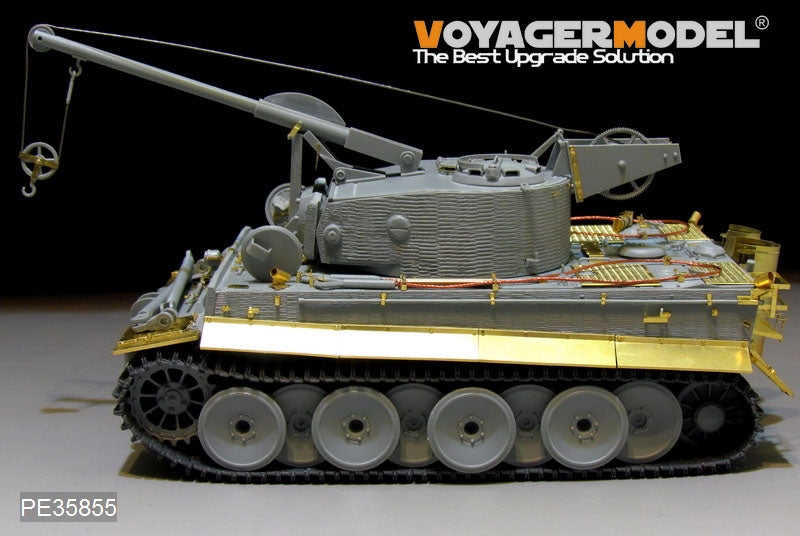Maquette Voyager PE35855 Bergepanzer Tiger I allemand de base de la Seconde Guerre mondiale pour DRAGON 6850 au 1/35 – image 5
