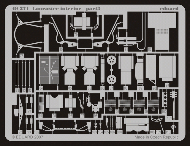 Intérieur du Lancaster Eduard 49371 au 1/48 Tamiya – image 4