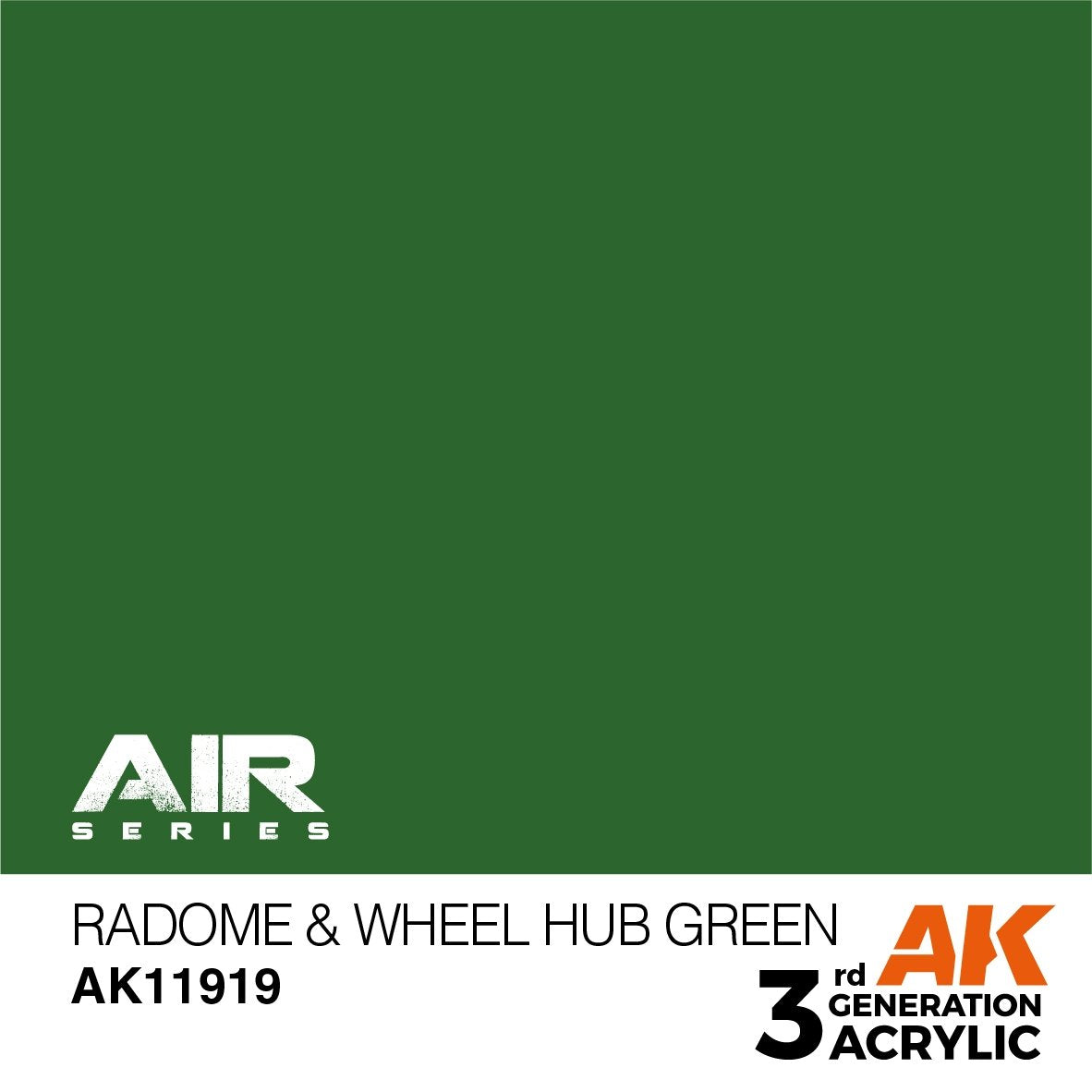 AK Interactive AK11919 RADOME ET MOYEU DE ROUE VERT – AIR 17 ml