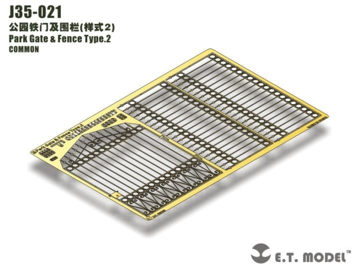 ET Modèle J35-021 Portail et clôture de parc Type 2 1/35