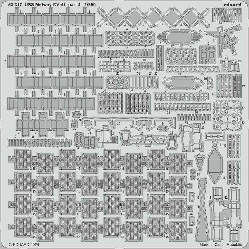 Eduard 53317 USS Midway CV-41 Partie 4 TRUMPETER 1/350