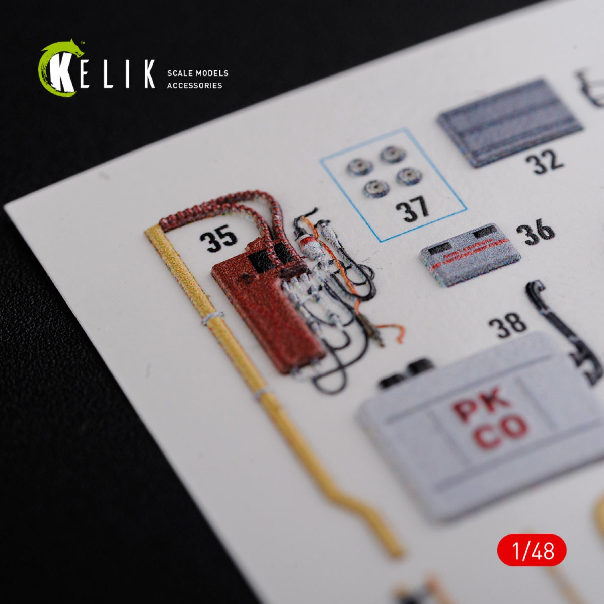 KELIK K48092 Mi-24D (Hind-D) interior 3D decals for Trumpeter kit 1/48 – zdjęcie 10