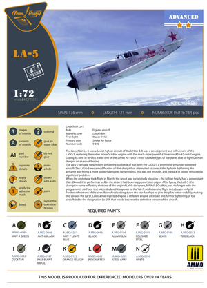 Hélice transparente ! Kit avancé CP72015 La-5 version tardive 1/72 – immagine 4