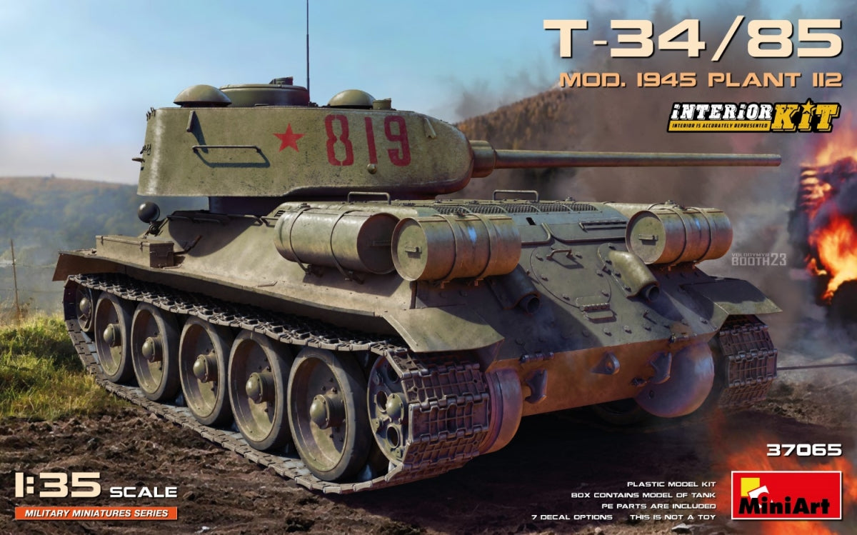 MiniArt 37065 T-34/85 MOD. 1945. USINE 112. KIT INTÉRIEUR 1/35