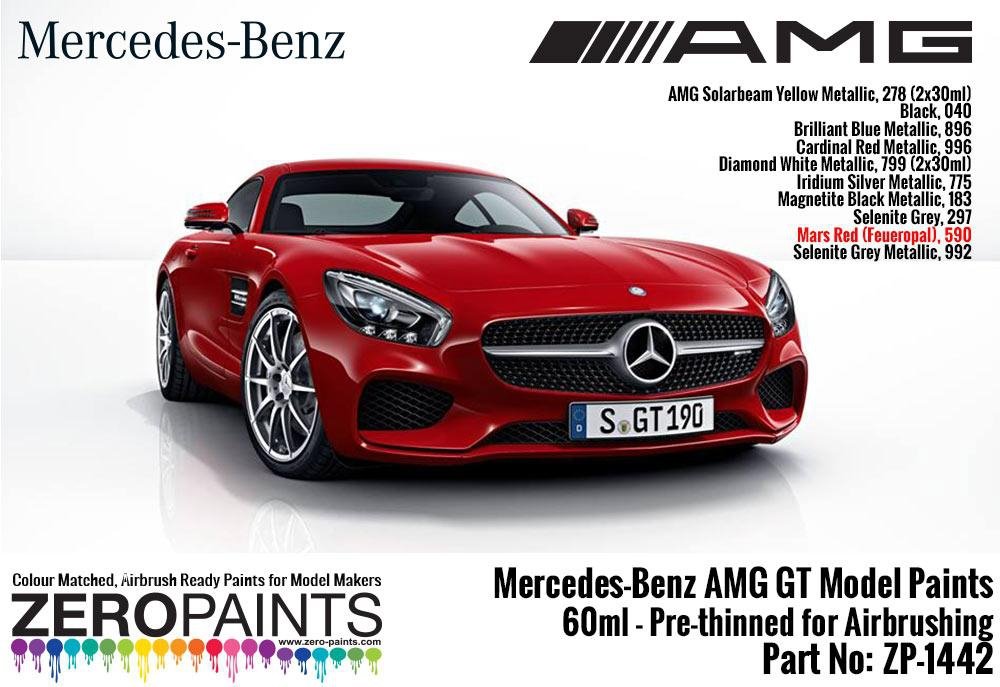Peinture Zero Paints ZP-1442-MARS Mercedes-AMG GT Rouge Mars (Feueropal) 60 ml