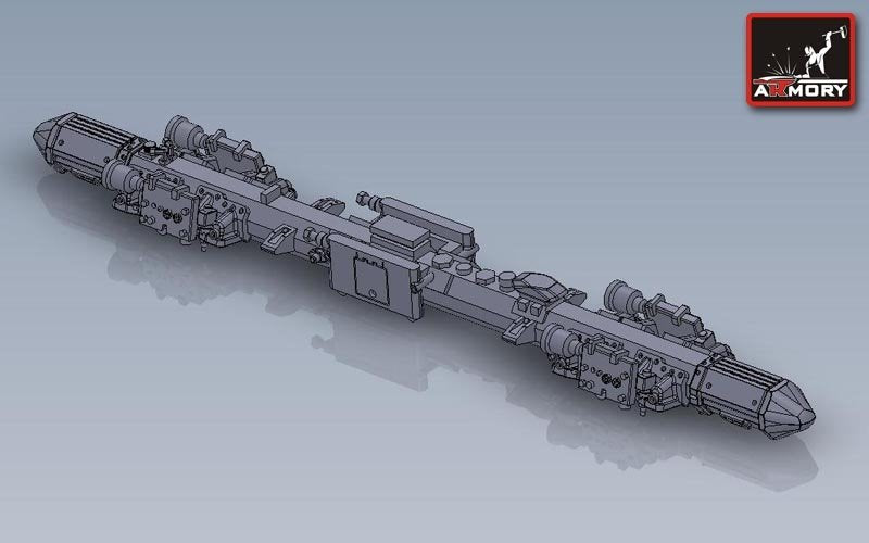 Armory Models ACA7268c OFAB-100-120 Bombes explosives de 100 kg + supports de bombes MZBD-U4T (8 bombes + 2 supports) 1/72 – image 6