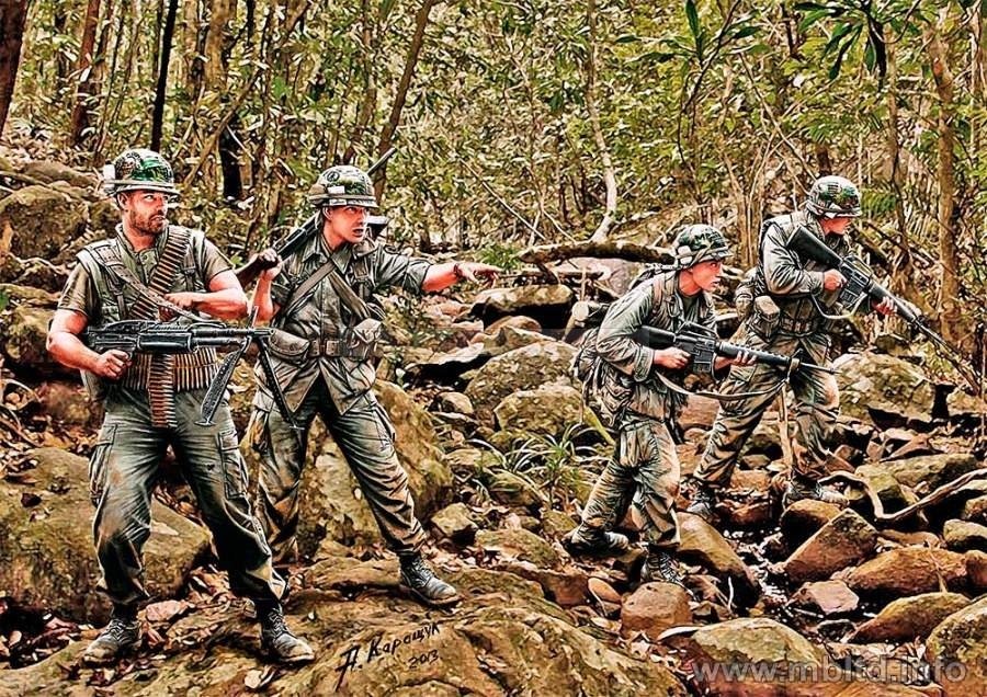Master Box 3595 Série Jungle Patrol Guerre du Vietnam (1/35)