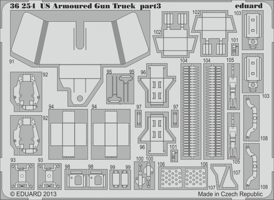 Camion blindé américain Eduard 36254 ITALERI 1/35 – immagine 3