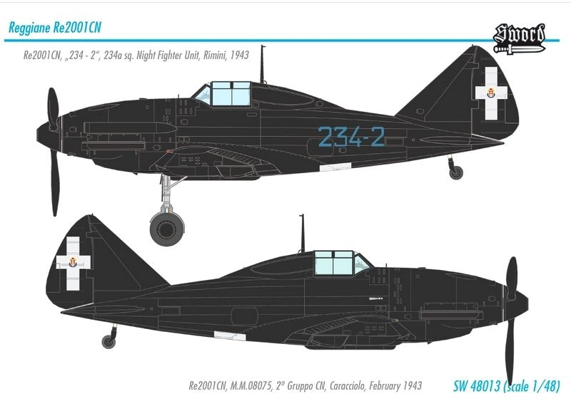 Épée 48013 Reggisnr Re2001CN Night Fighter 1/48 – immagine 2