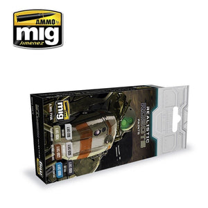 AMMO of Mig Jimenez 7156 REALISTIC ROBOTS COLOR SET 6x17ml – imagen 2