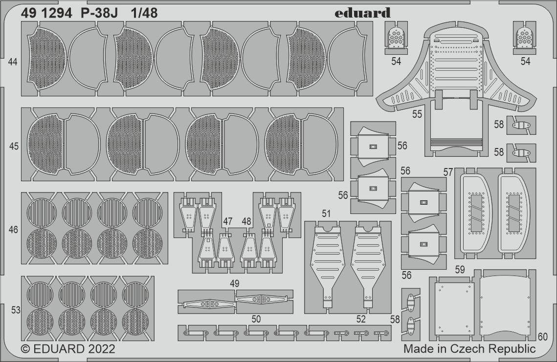 Eduard BIG49349 P-38J TAMIYA 1/48 – zdjęcie 13