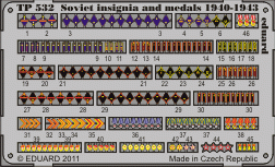 Eduard TP532 Insignes et médailles soviétiques 1940-1943 1/35
