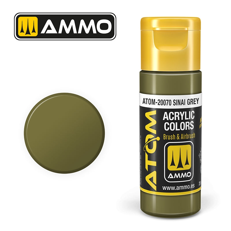 Ampoil Mig Jimenez 20070 ATOM COLOR Gris Sinaï 20 ml