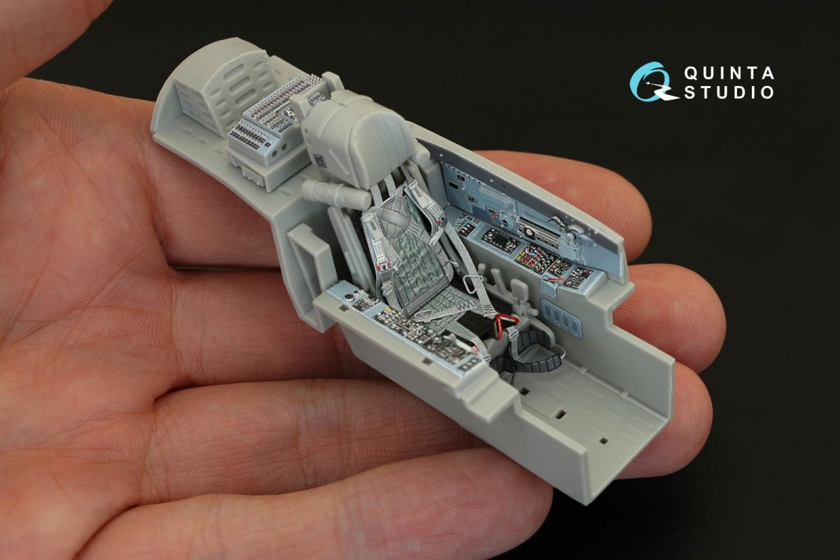 Intérieur imprimé en 3D et coloré sur papier décalcomanie Quinta Studio QD32022 MiG-29SMT (pour maquette Trumpeter) 1/32 – image 8