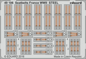 Ceintures de sécurité Eduard BIG49342, Seconde Guerre mondiale, Forces aériennes alliées, acier, échelle 1/48 – image 5