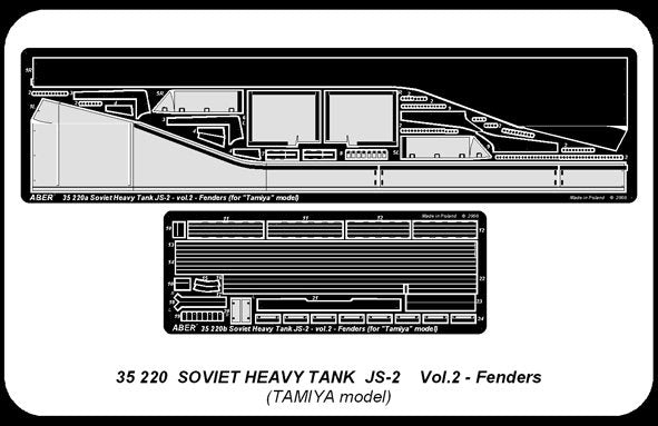Aber 35220 Char lourd soviétique JS-2 - vol. 2 - jeu supplémentaire - ailes (1/35) – immagine 5