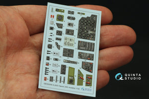 Intérieur coloré imprimé en 3D sur papier décalcomanie Quinta Studio QD32209 A-20G Havoc (HK Models) 1/32 – image 3